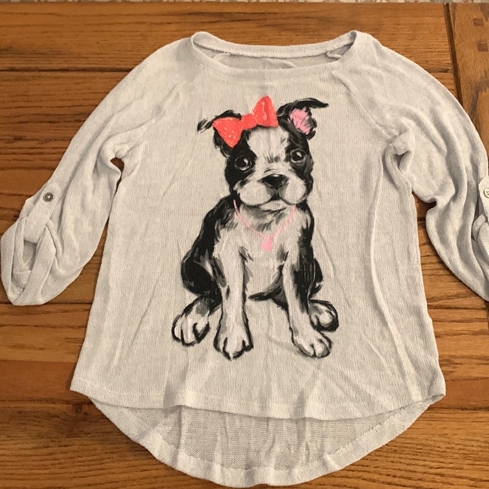 Justice dog sweater girls size 8 - Picture 1 of 4